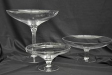 VASO COPPA VETRO DECORATIVO PORTACONFETTI CONFETTATE CERIMONIE MATRIMONIO ALZATA