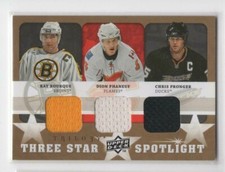 2008-09 UD TRILOGY THREE STAR BOURQUE/PHANEUF/PRONGER JERSEY # 3S-BPP