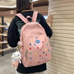 Colorful Dots Student Backpack Large Capacity Travel Backpack Students - Picture 1 of 12