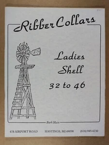 Ribber Collars Ladies Shell 32 to 46 by Barb Main Machine Knitting Book - Picture 1 of 3