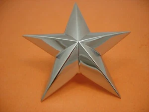 EMBLEM ORNAMENT MEDALLION LARGE TRIM STAR BUCO STYLE KNUCKLE PANHEAD SHOVELHEAD - Picture 1 of 3