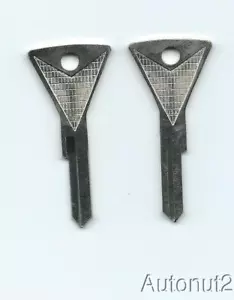 1958 1959 1960 Edsel trunk and glove box key blanks NOS original set of 2 - Picture 1 of 1