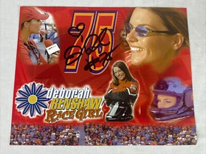 Deborah Renshaw Race Girl LM Motorsports Autographed Hero Photo Card Signed - Picture 1 of 3