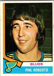1974 - 1975 Topps #208 - Phil Roberto - St. Louis Blues -Right Wing - Vintage - Picture 1 of 2