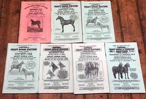 7 Vintage Topeka Indiana Draft Horse Auction Catalog Booklets 1987-2013 - Picture 1 of 5