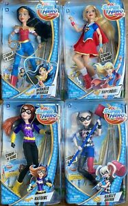 12” DC Super Hero Girls Lot Batgirl, Supergirl, Wonder Woman & Harley Quinn NRFB