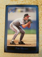 Jim Thome Cleveland Indians 1992 Investor's Journal Blue #39 ODDBALL
