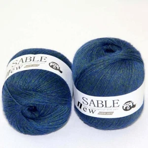 Sale 2X50gr Super Soft Pure Sable Cashmere Shawls Fine Hand Wool Crochet Yarn 35 - Picture 1 of 12