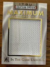 2015-16 ITG Used Maximum Memorabilia Gold #MM-JD1 Jonathan Drouin Jersey 05/25