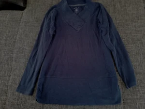 dunkelblaues Long-Shirt von Tom Tailor, Gr. M - Bild 1 von 3