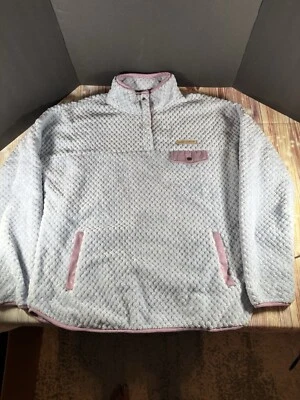 Simply Southern Women’s XXL Fleece Pullover  Snap Textured Sherpa Blue Purple - Image 1 of 3