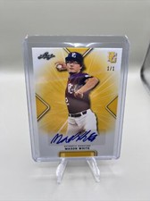 2021 Leaf Perfect Game Mason White Yellow 1/1 Autograph Arizona Baseball