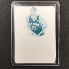 2013-14 National Treasures ANTHONY DAVIS 2012-13 Printing Plate 1/1 Cyan #3 (B)