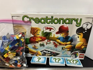 LEGO Creationary 3844 Board Game — Complete (no bricks) + 2 lb random LEGO lot - Bild 1 von 5
