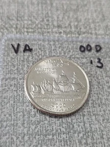 2000 D Washington Quarter State Virginia VA Uncirculated Listing 13 - Picture 1 of 3