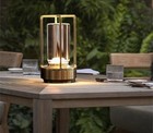Portable Metal Table Lamp for Indoor/Outdoor ,Rechargeable Cordless LED Lamp, 