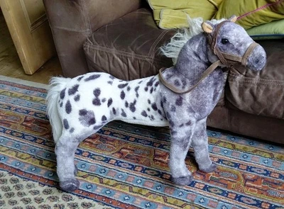 DPL Leeds Limited  Grey Appaloosa Horse  Realistic Plush Large 23’’ tall - Image 1 of 4