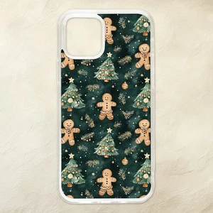 Funda Teléfono Hombre Pan de Jengibre Patrón Navidad Verde iPhone Samsung Motorola Pixel - Imagen 1 de 1