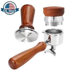 51mm Portafilter For De'longhi EC680 EC685 SMEG ECF01 Coffee Distributor Tamper - Picture 1 of 27