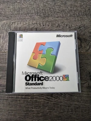 Microsoft MS Office 2000 Standard Edition Upgrade Install CD Key Vtg w case - Image 1 of 3