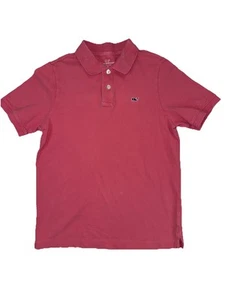 Vineyard Vines Boys’ Red Logo 100% Cotton Logo Polo Size M 12-14 - Picture 1 of 5