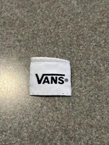 Vintage Rare Vans Off The Wall Skateboard Sew On Embroidered Patch Black & White - Bild 1 von 4