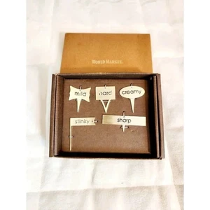 GOLD CHEESE MARKERS, Set of 5 (great hostess or housewarming gift) - Picture 1 of 4