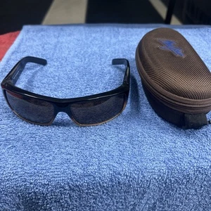 MAUI JIM MJ-204-26 Sunglasses Brown Black Fade With Case Made in Italy - Picture 1 of 24