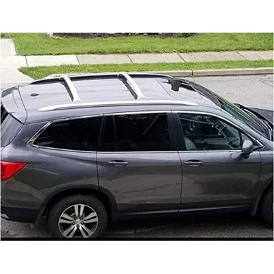 Barra transversal de techo para Acura MDX 2014-2021 acero inoxidable 2 piezas Foto 1 de 4
