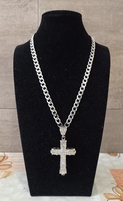 Collana Uomo Con Croce Gioiello - Immagine 1 di 4