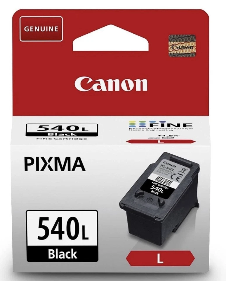 Canon 540L black Ink Pixma Cartridge Original Genuine Large - Image 1 of 1