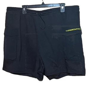 The North Face Fleece Utility Shorts Men Cargo Size XXL Black MSRP $65 NWT - Picture 1 of 7