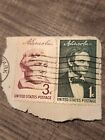 Us 1958 1C & 3C President Abraham Lincoln Postage Stamps Used - #6010