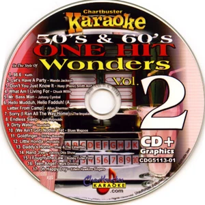 50's & 60' ONE HIT WONDERS #2 Chartbuster CB-5113 KARAOKE 3 CD+G inWHITE SLEEVES - Picture 1 of 3