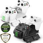 Fosmon Xbox One Controller LED [4 BATTERY PACK] Charging Dock Stand Station 