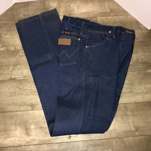 Vintage Wrangler Cowboy Cut Jeans Mens Sz 30/36 Blue 936DEN Slim - Picture 1 of 4