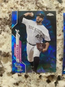 2020 TOPPS CHROME UPDATE SAPPHIRE CARD #U-40 ROCKIES ANTONIO SENZATELA - Picture 1 of 1