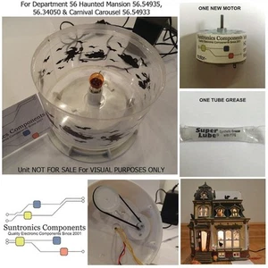 Dept 56 Haunted Mansion#56.54935&56.34050 & Carnival Carousel#56.54933 Motor Kit - Picture 1 of 8