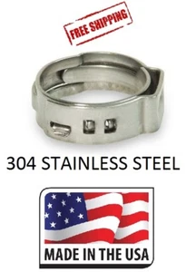 (10) Anillos de pellizco de cincha con abrazaderas de acero inoxidable PEX de 1" con certificación ASTM NSF EE. UU. - Imagen 1 de 2