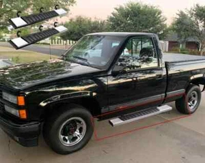Fit 07-18 Silverado/Sierra 1500 Regular Cab 6" Nerf Bar Running Board Side Step - Picture 1 of 10