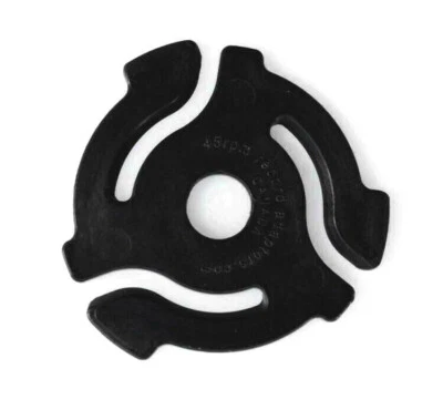 HALFPENNY 100 Brand New BLACK 45rpm RECORD INSERT ADAPTERS