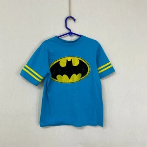 Batman Boys Blue Casual Short Sleeve Crew Neck Pullover Graphic T Shirt Size 7 - Picture 1 of 9