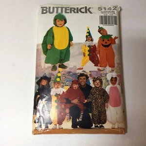 Disfraces para niños pequeños Butterick 5142 talla 1-6 dinosaurio conejo calabaza - Imagen 1 de 3
