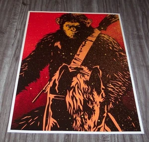 WAR FOR THE PLANET OF THE APES Movie Premiere LIMITED EDITION PROMO POSTER ART - Picture 1 of 3