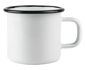 Muurla Emaillebecher Basic weiß 0,37 L - Bild 1 von 2