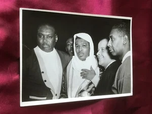 Pressefoto SUGAR RAY ROBINSON 1950-Kampf gg. Hans Stretz-Frankfurt-Weltmeister - Picture 1 of 2