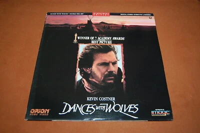 DANCES WITH WOLVES Starring Kevin Costner Movie on 12" Video Laserdisc - Image 1 of 2