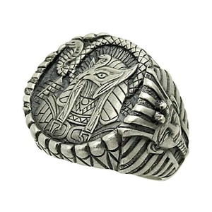 Ägyptischer Pharao Sterling Silber 925 Herren Ring US Größen - Bild 1 von 12