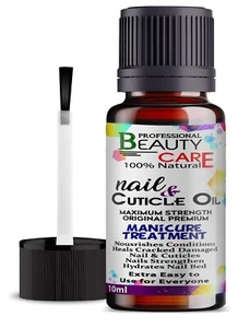 Nail & Cuticle Oil Cap with Brush 10ml Hydrating Moisturising & Nourishing UK - Picture 1 of 1