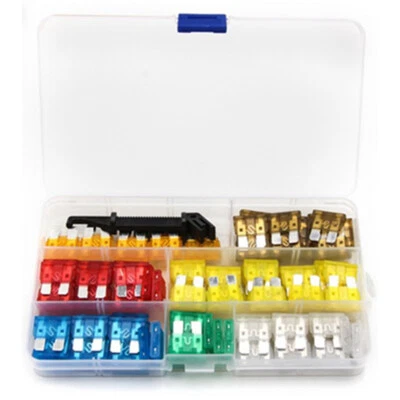 Boxed Car Blade Fuses 7Sizes Medium Small Blade Type Holder Fuses Assortment Kit - Image 1 of 4